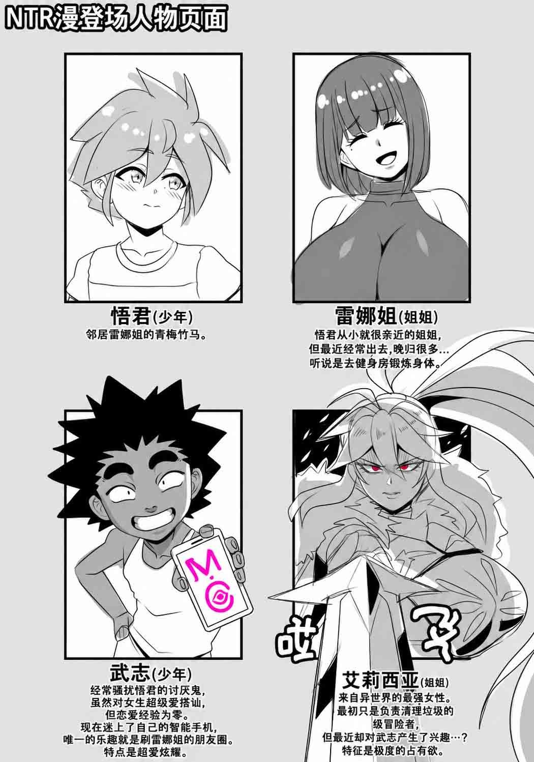 [Teddy Jack] NTR漫画 登場人物紹介ページ
