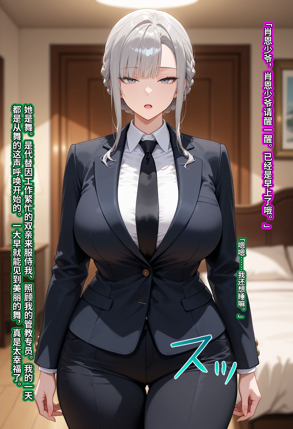 [むち妻][muchitsuma]ドスケベ逆教育～無表情クール美女の教育係が寝取られ、デカ尻を叩かれてドM堕ちするまで～ [中國翻译]